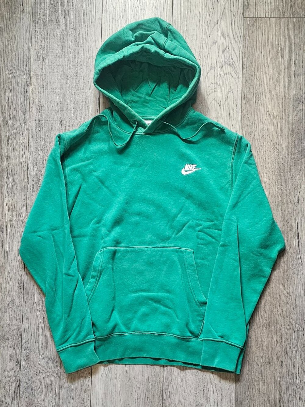 Nike Sportswear Men's Medium Green Club Fleece Embroidered Futura Logo Hoodie